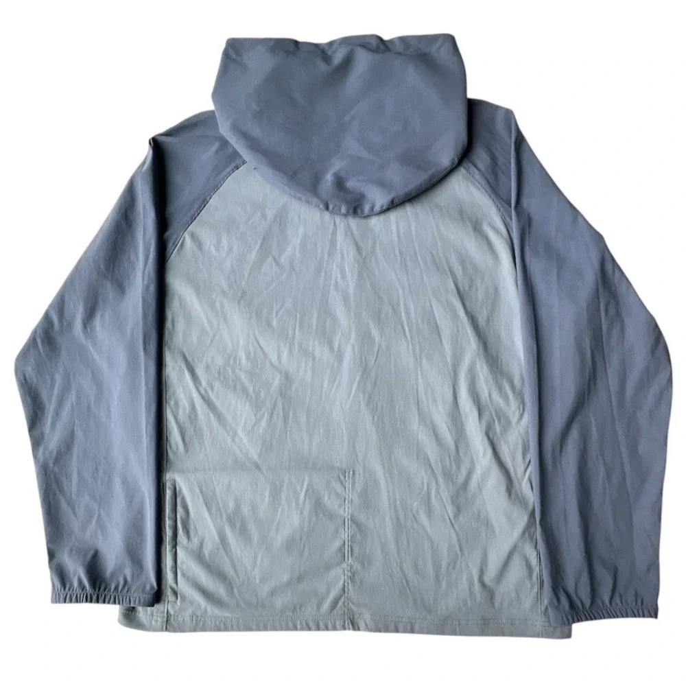 The North Face Class V Fanorak XL Blue Hooded Windbreaker Pullover Jacket Hike